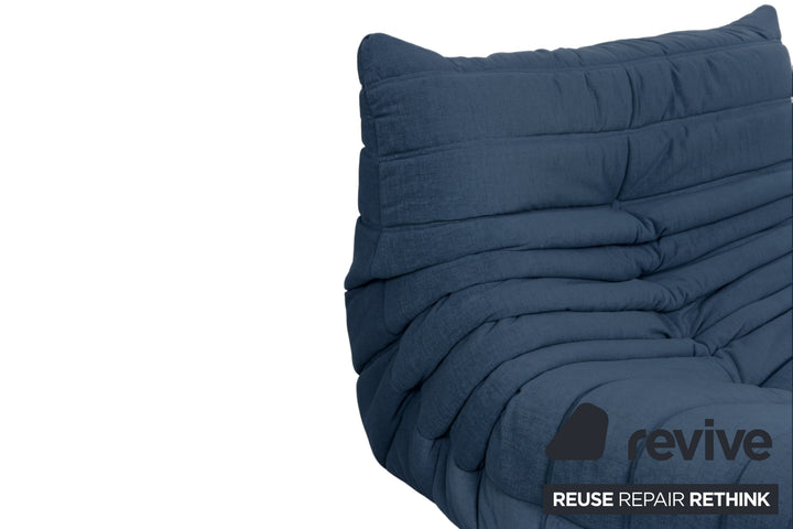 Ligne Roset Stoff Togo Sessel Neubezug Marineblau