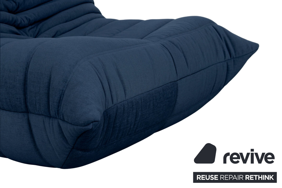 Ligne Roset Stoff Togo Sessel Neubezug Marineblau