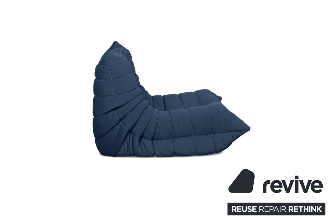 Ligne Roset Stoff Togo Sessel Neubezug Marineblau