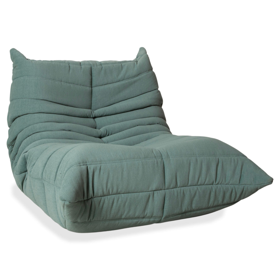 Ligne Roset Stoff Togo Sessel Grün Türkis Salbei Neubezug MALOU 160