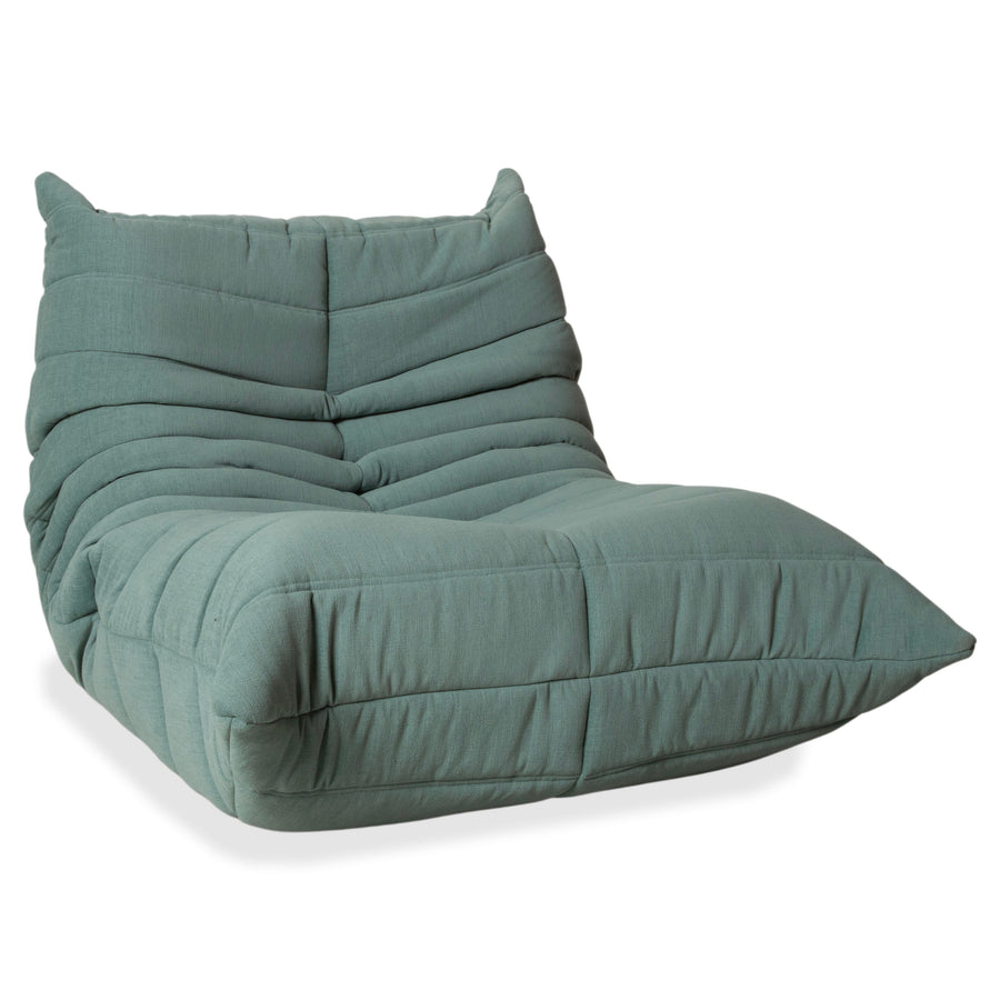 Ligne Roset Stoff Togo Sessel Grün Türkis Salbei Neubezug MALOU 160