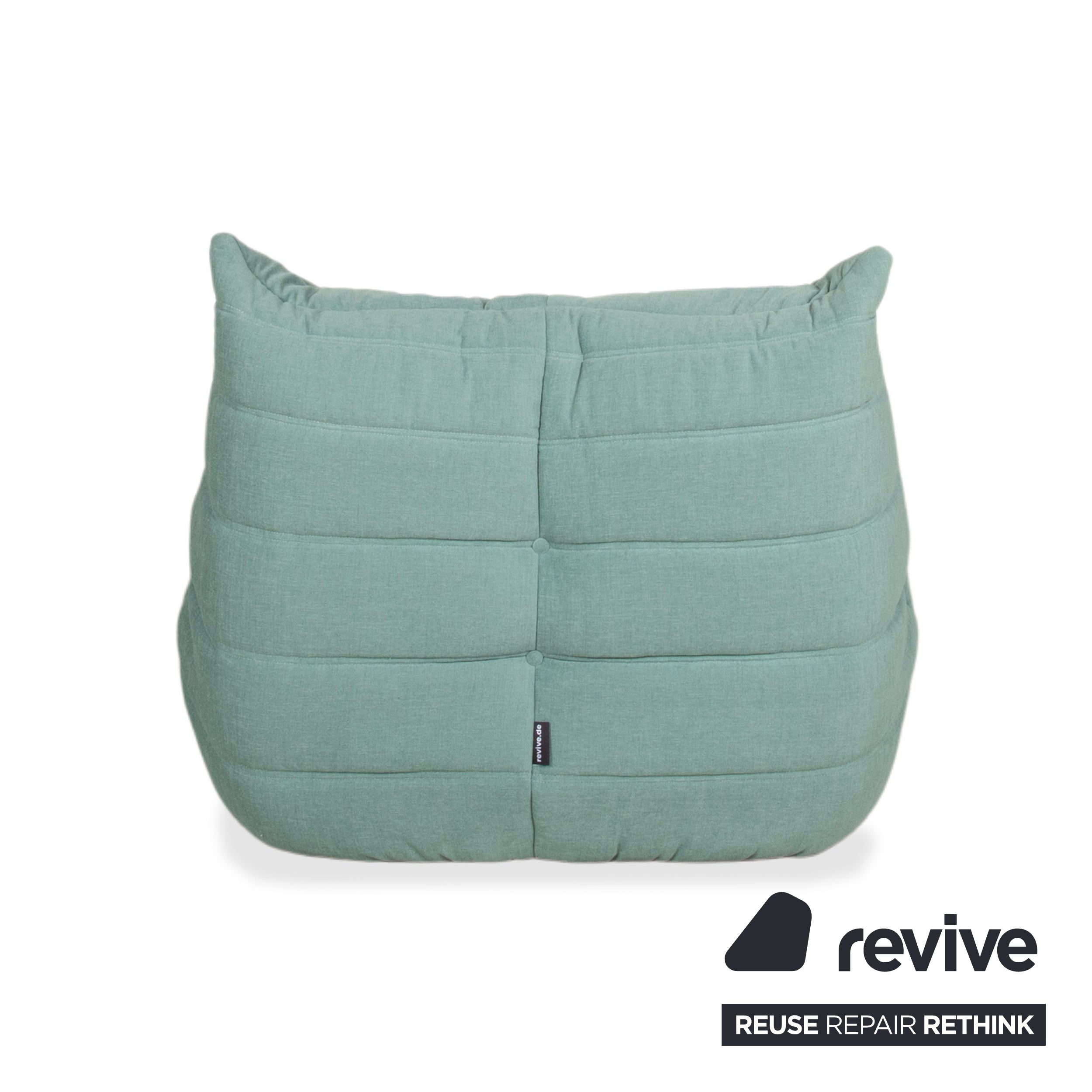 Ligne Roset Togo Armchair Fabric Green Turquoise Sage New Upholstery MALOU 160