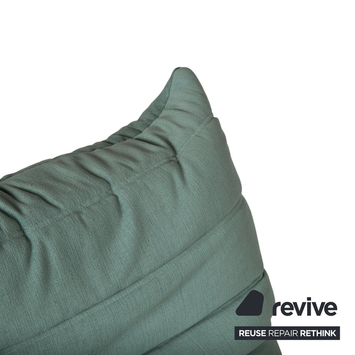 Ligne Roset Stoff Togo Sessel Grün Türkis Salbei Neubezug MALOU 160