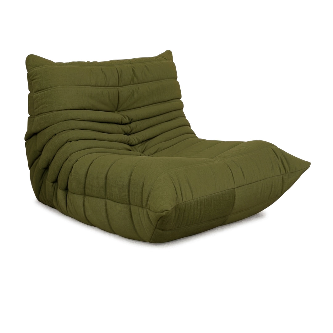 Ligne Roset Stoff Togo Sessel Neubezug Olivgrün