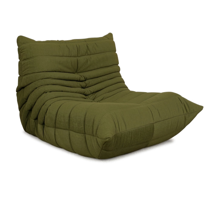 Ligne Roset Stoff Togo Sessel Neubezug Olivgrün