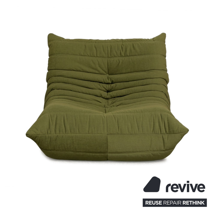 Ligne Roset Stoff Togo Sessel Neubezug Olivgrün