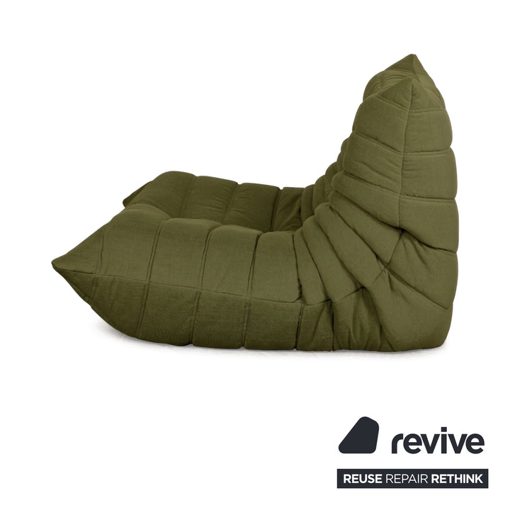 Ligne Roset Stoff Togo Sessel Neubezug Olivgrün