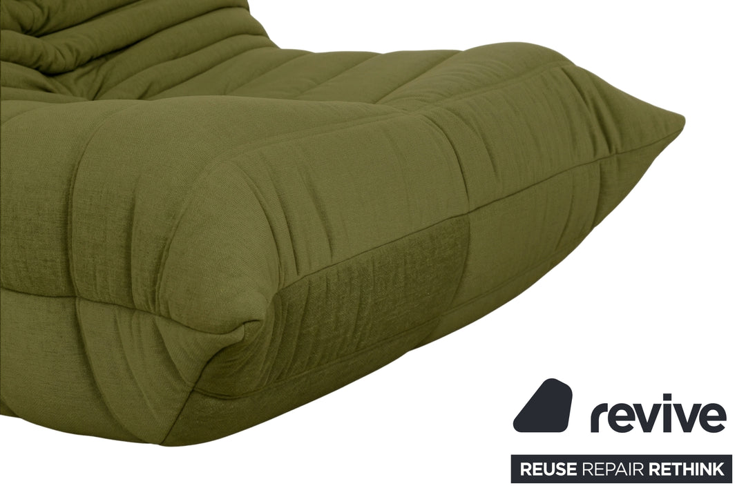 Ligne Roset Stoff Togo Sessel Neubezug Olivgrün