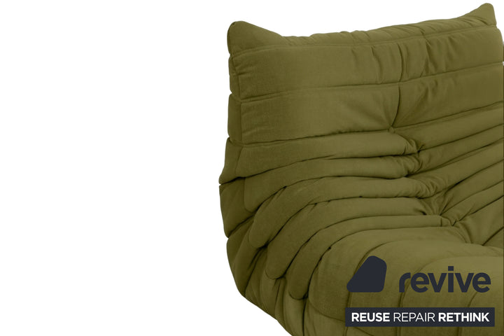 Ligne Roset Stoff Togo Sessel Neubezug Olivgrün