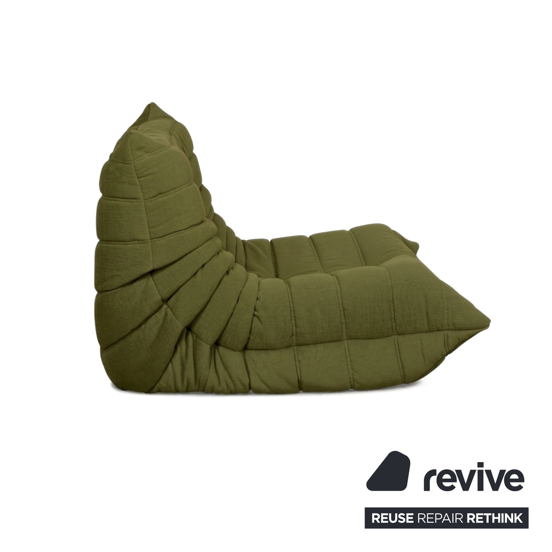 Ligne Roset Stoff Togo Sessel Neubezug Olivgrün