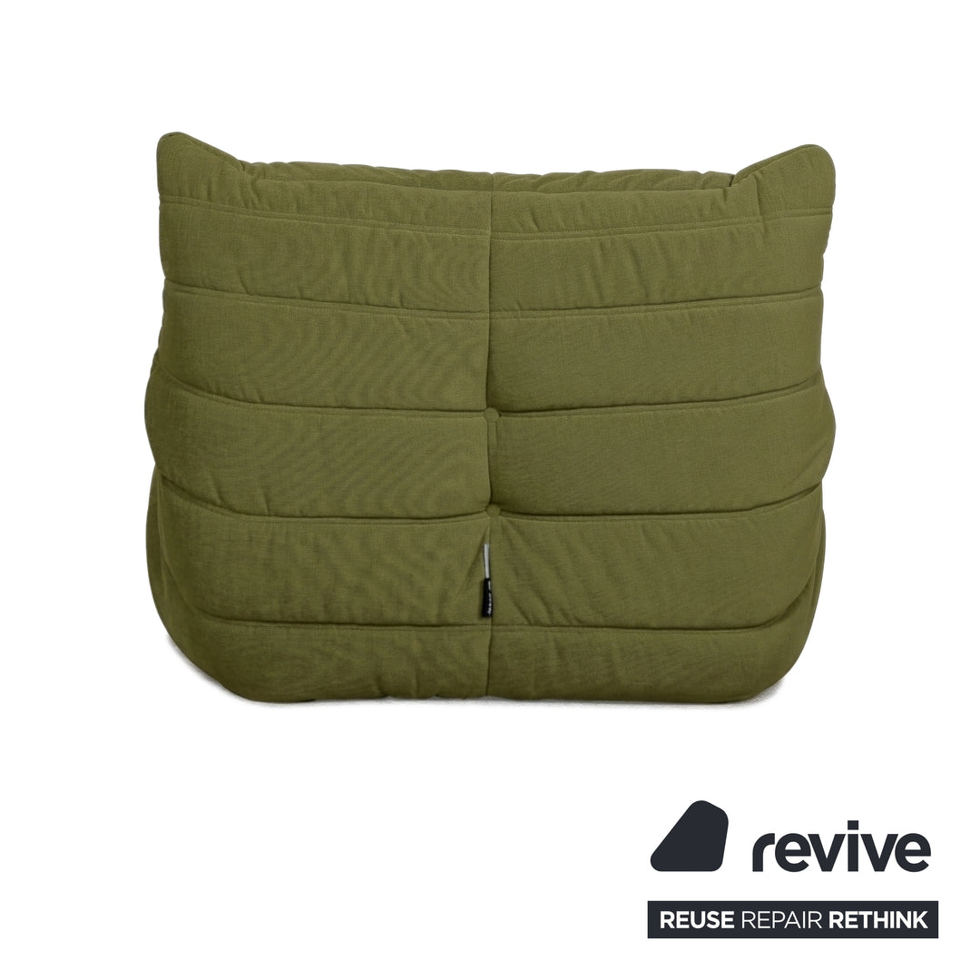 Ligne Roset Stoff Togo Sessel Neubezug Olivgrün