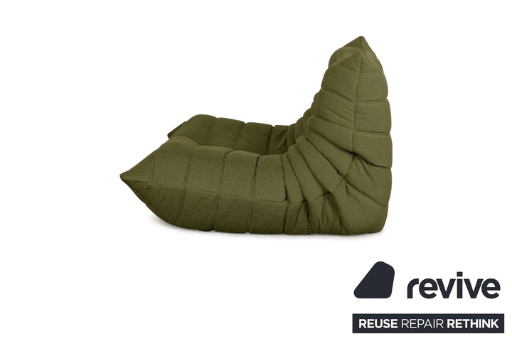 Ligne Roset Stoff Togo Sessel Neubezug Olivgrün