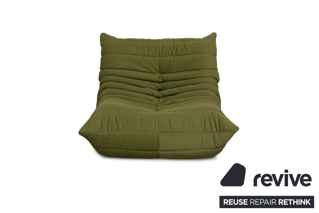 Ligne Roset Stoff Togo Sessel Neubezug Olivgrün