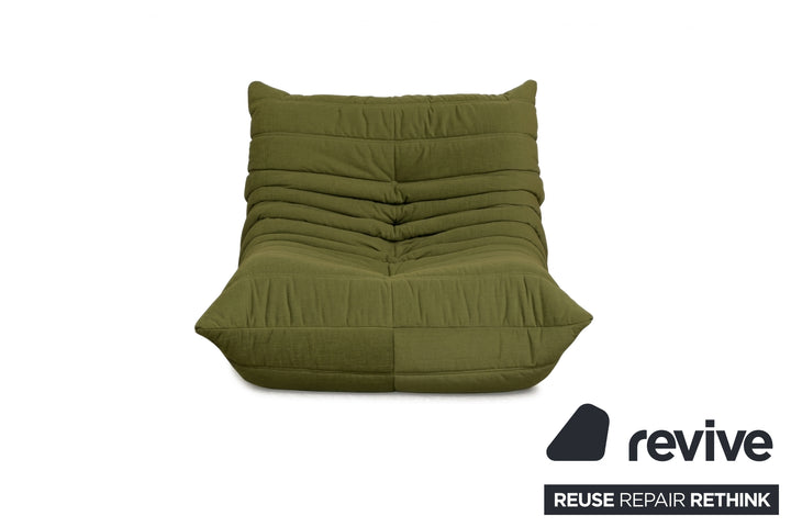 Ligne Roset Stoff Togo Sessel Neubezug Olivgrün