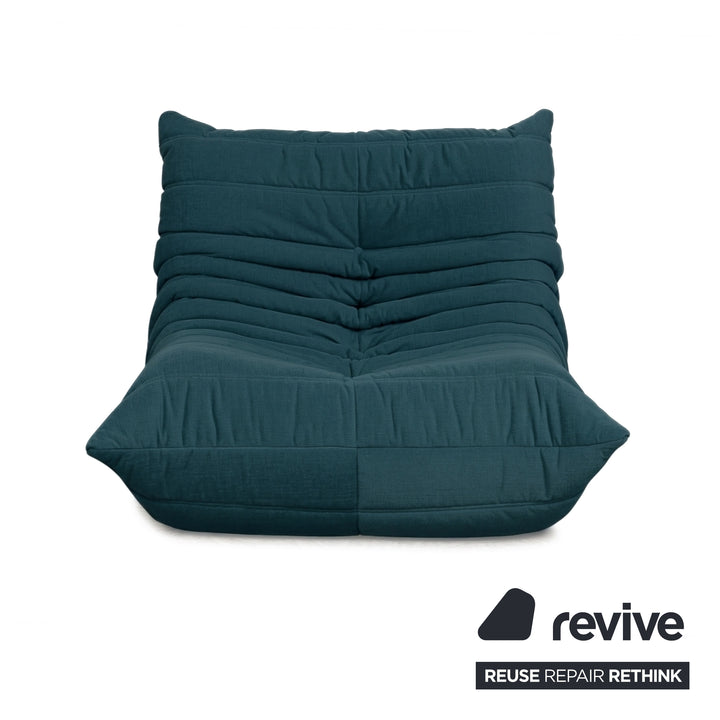 Ligne Roset Stoff Togo Sessel Neubezug Petrol