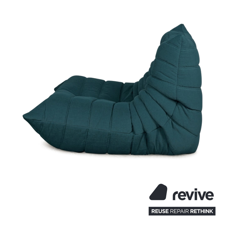 Ligne Roset Stoff Togo Sessel Neubezug Petrol
