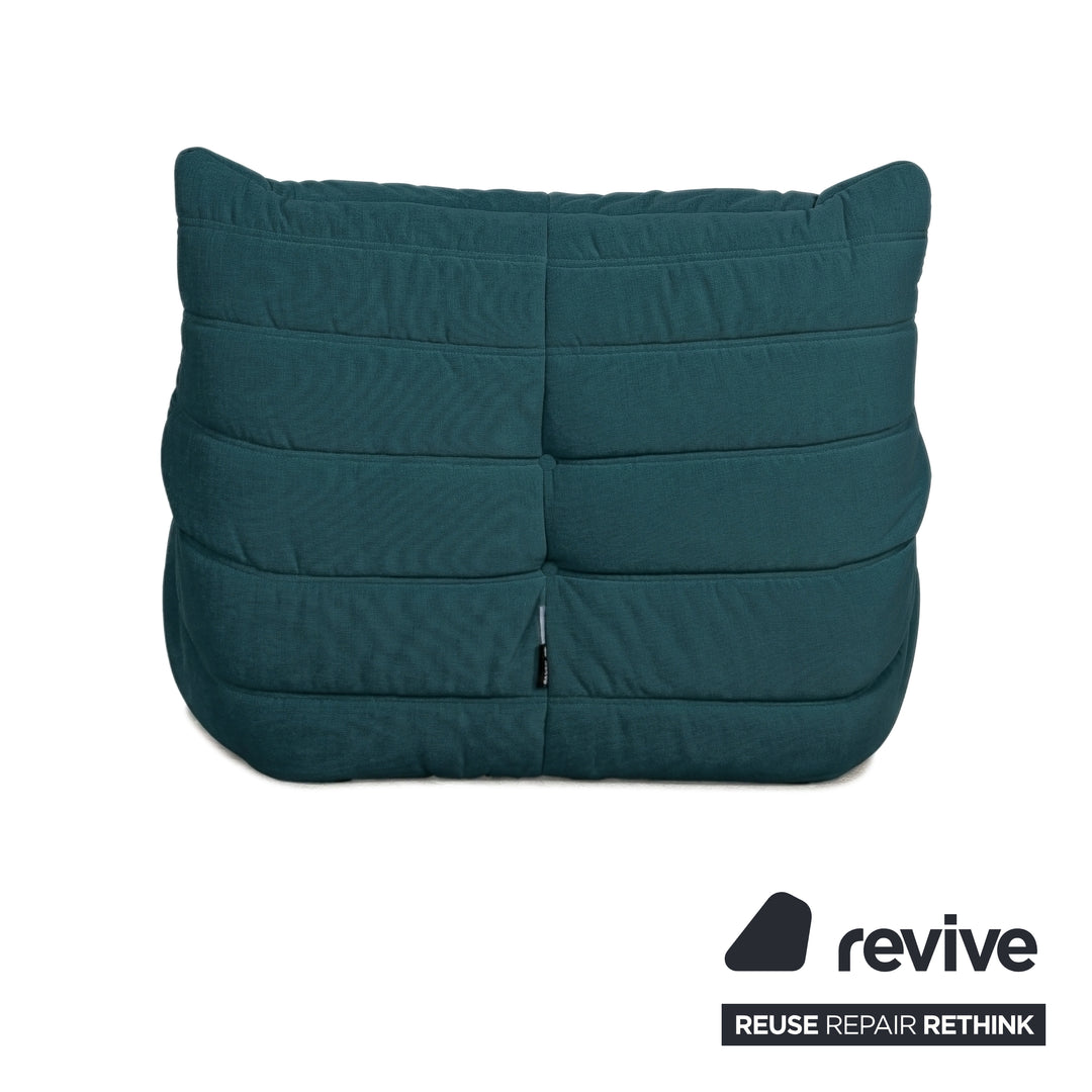 Ligne Roset Stoff Togo Sessel Neubezug Petrol