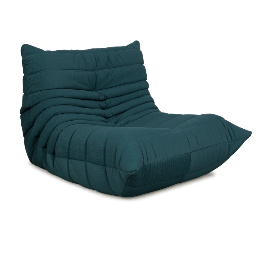 Ligne Roset Stoff Togo Sessel Neubezug Petrol