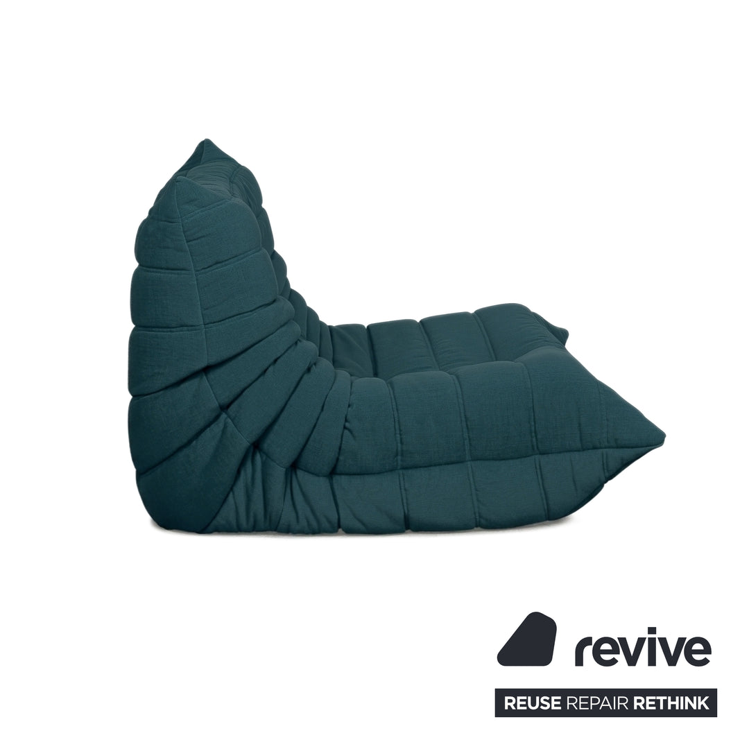 Ligne Roset Stoff Togo Sessel Neubezug Petrol