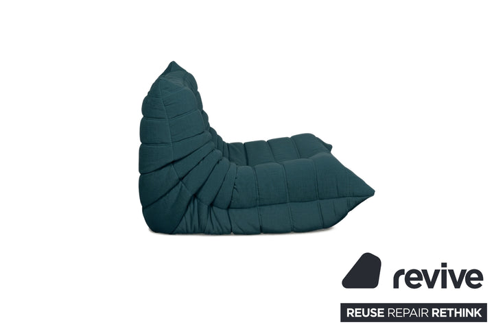 Ligne Roset Stoff Togo Sessel Neubezug Petrol