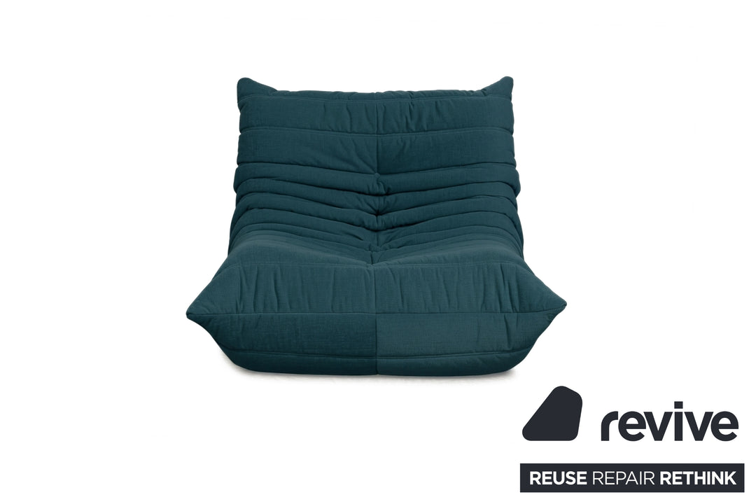Ligne Roset Stoff Togo Sessel Neubezug Petrol
