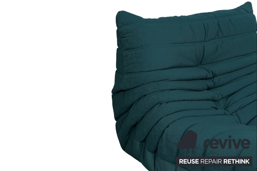 Ligne Roset Stoff Togo Sessel Neubezug Petrol