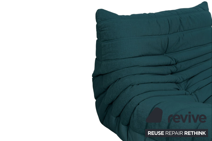 Ligne Roset Stoff Togo Sessel Neubezug Petrol