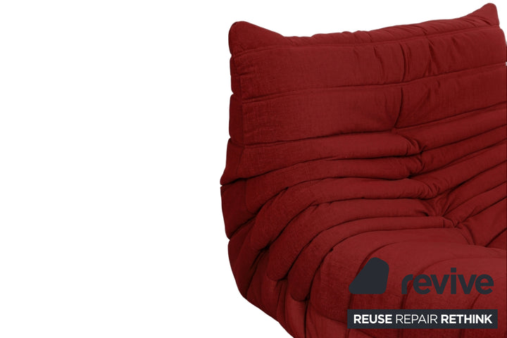 Ligne Roset Stoff Togo Sessel Neubezug Rubinrot