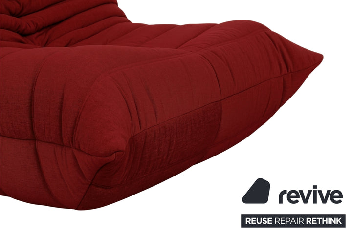 Ligne Roset Stoff Togo Sessel Neubezug Rubinrot