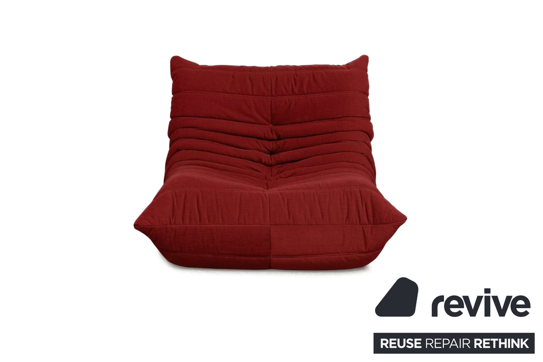 Ligne Roset Stoff Togo Sessel Neubezug Rubinrot