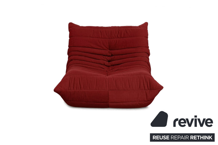 Ligne Roset Stoff Togo Sessel Neubezug Rubinrot