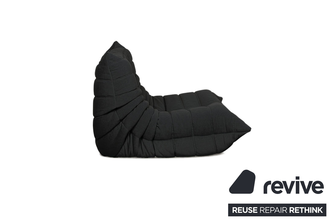 Ligne Roset Stoff Togo Sessel Neubezug Schwarz