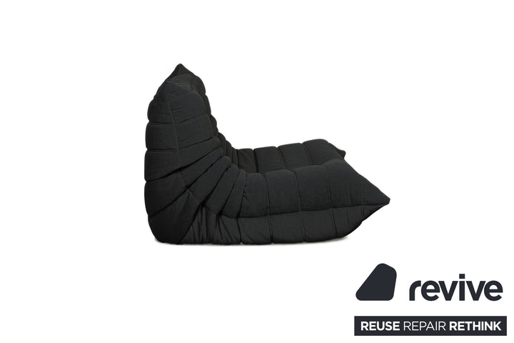 Ligne Roset Stoff Togo Sessel Neubezug Schwarz