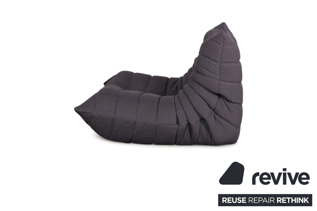 Ligne Roset Stoff Togo Sessel Neubezug Dunkelgrau