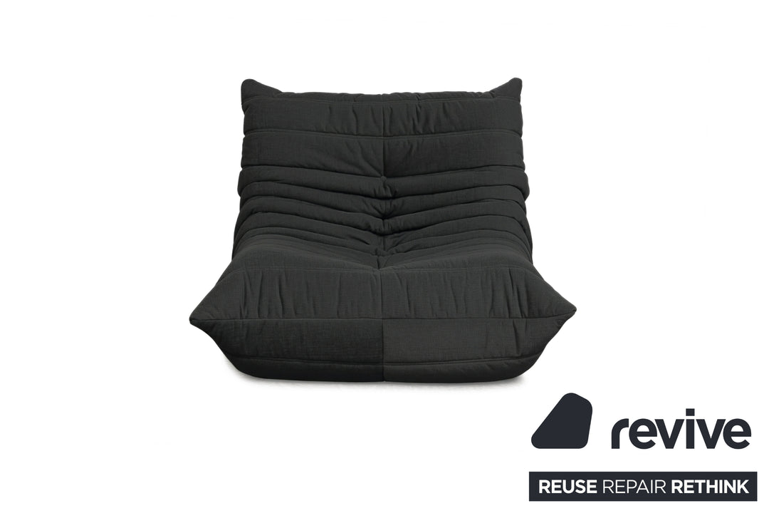Ligne Roset Stoff Togo Sessel Neubezug Schwarz