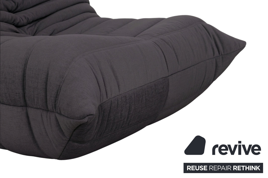 Ligne Roset Stoff Togo Sessel Neubezug Dunkelgrau