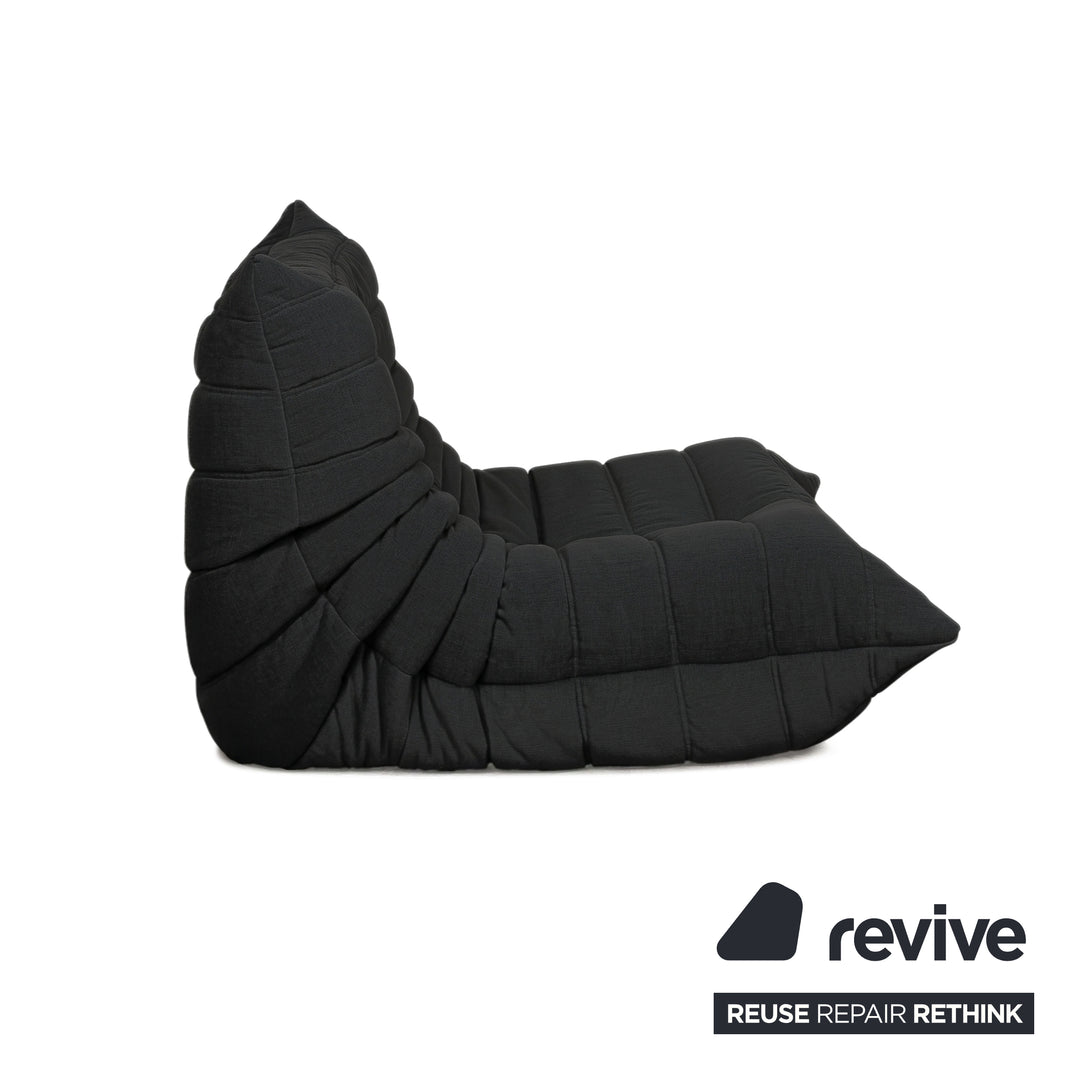 Ligne Roset Stoff Togo Sessel Neubezug Schwarz