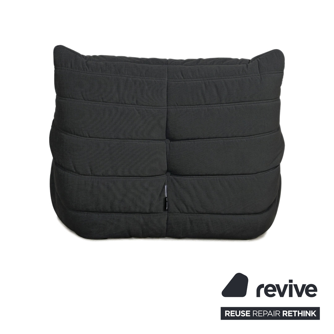 Ligne Roset Stoff Togo Sessel Neubezug Schwarz