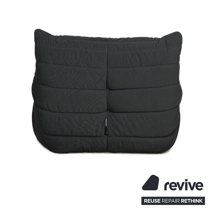 Ligne Roset Stoff Togo Sessel Neubezug Schwarz