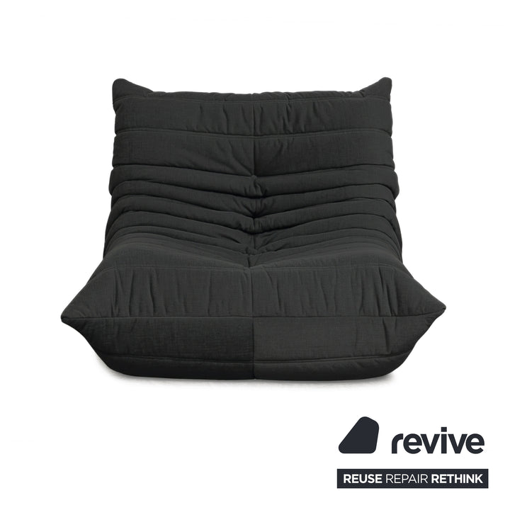 Ligne Roset Stoff Togo Sessel Neubezug Schwarz