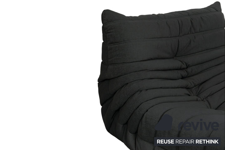 Ligne Roset Stoff Togo Sessel Neubezug Schwarz