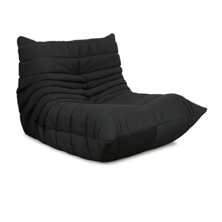Ligne Roset Stoff Togo Sessel Neubezug Schwarz