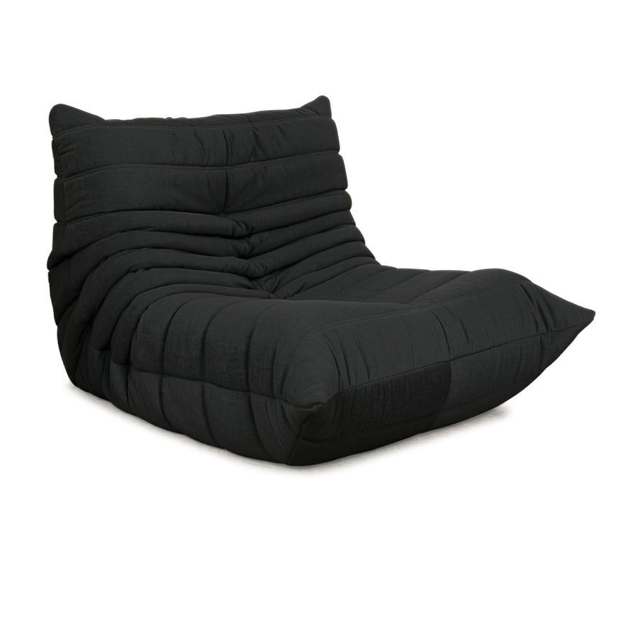 Ligne Roset Stoff Togo Sessel Neubezug Schwarz