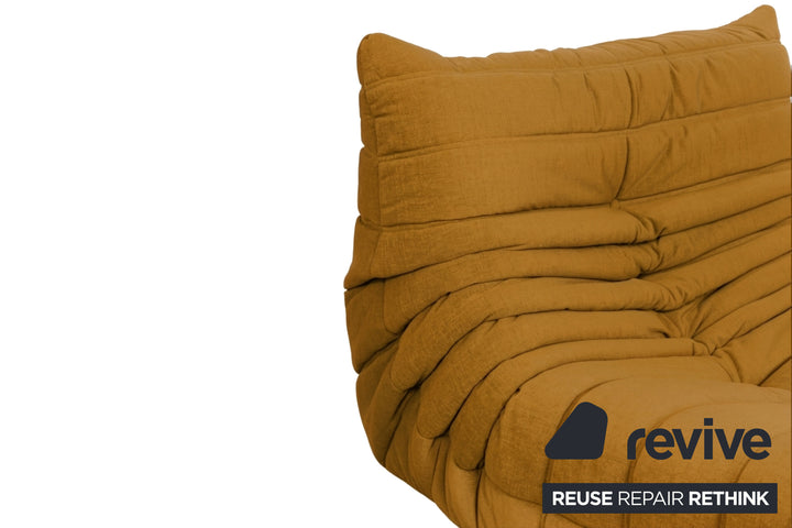 Ligne Roset Stoff Togo Sessel Neubezug Senfgelb