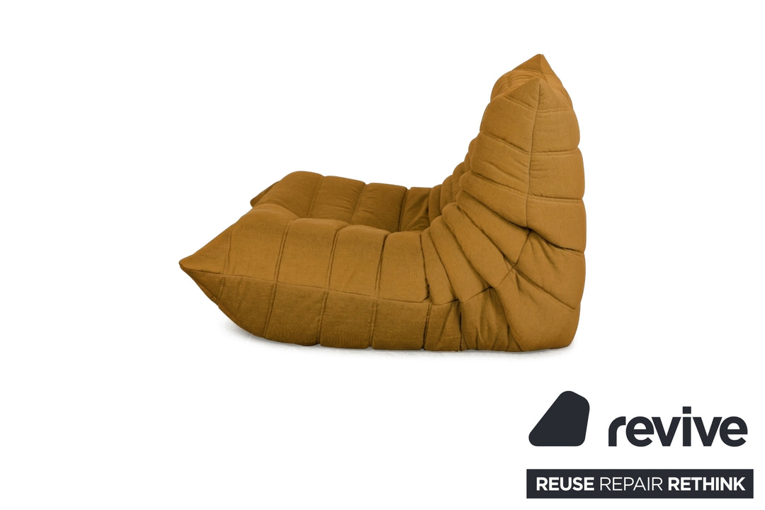 Ligne Roset Stoff Togo Sessel Neubezug Senfgelb