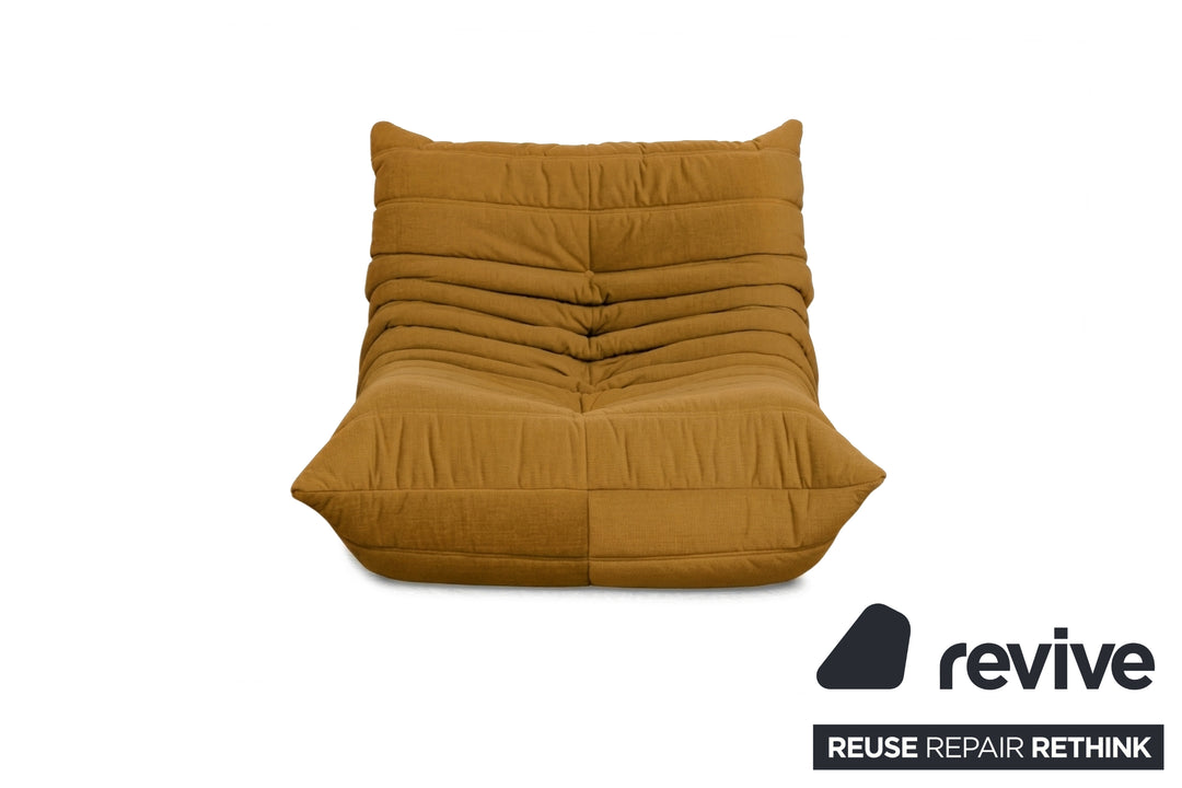 Ligne Roset Stoff Togo Sessel Neubezug Senfgelb