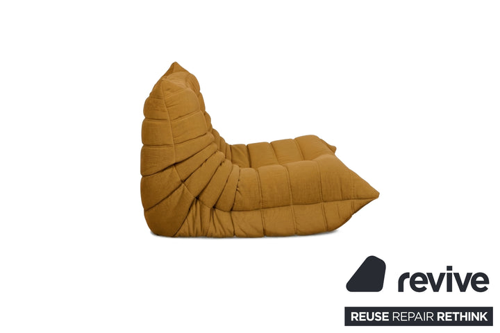 Ligne Roset Stoff Togo Sessel Neubezug Senfgelb