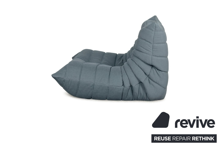 Ligne Roset Stoff Togo Sessel Neubezug Taubenblau