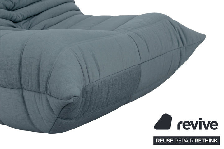 Ligne Roset Stoff Togo Sessel Neubezug Taubenblau