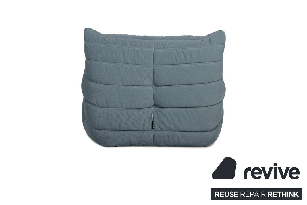 Ligne Roset Stoff Togo Sessel Neubezug Taubenblau
